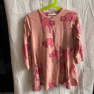 Mini Rodini Pink Scaredy Cat Dress